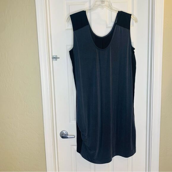 Rachel Rachel Roy Curvy Collection Black Dress Gray Back Size 1X - Picture 6 of 11